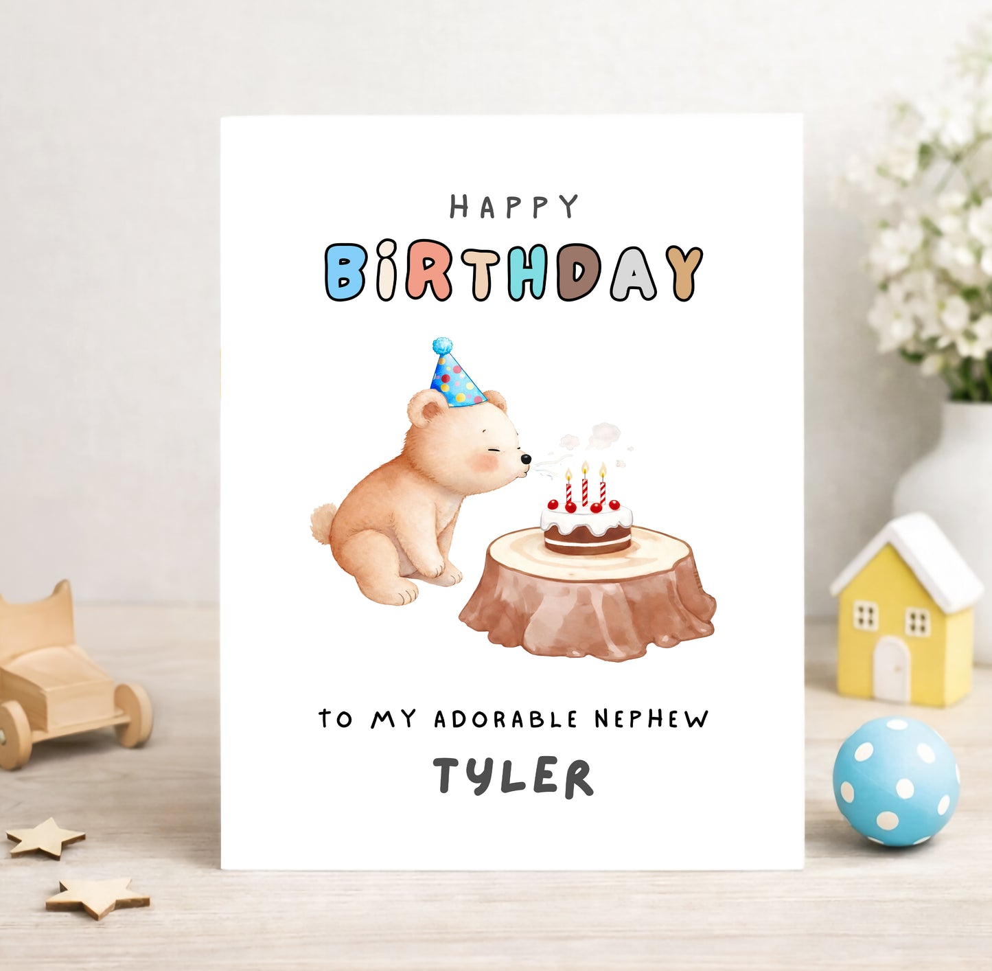 Personalized Birthday Card For Nephew