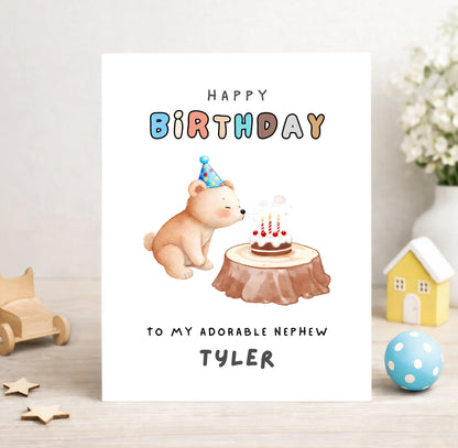 Personalized Birthday Card For Nephew