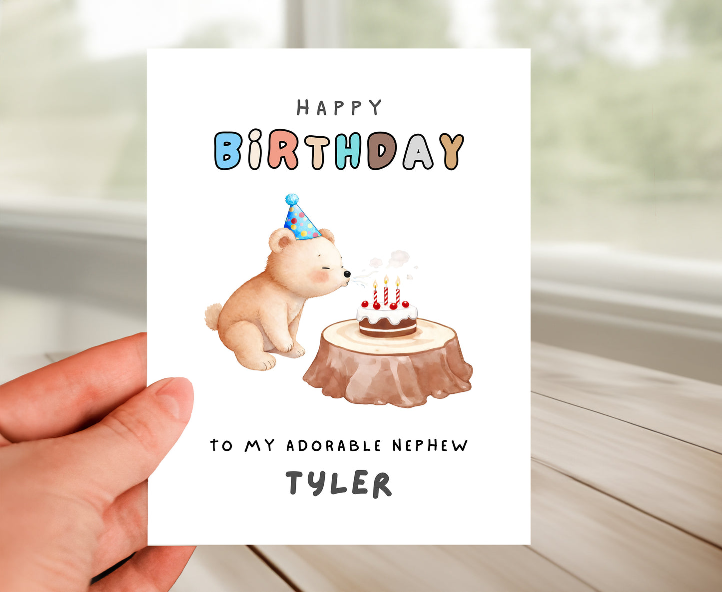 Personalized Birthday Card For Nephew