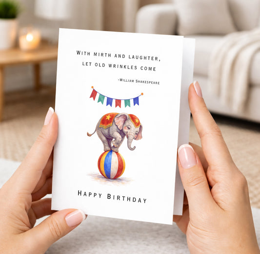 Birthday Card, Let Old Wrinkles Come