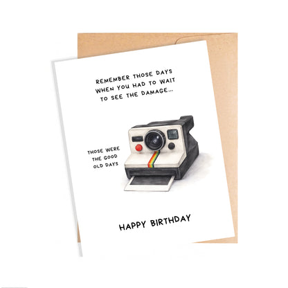 Birthday Card, Good Old Days