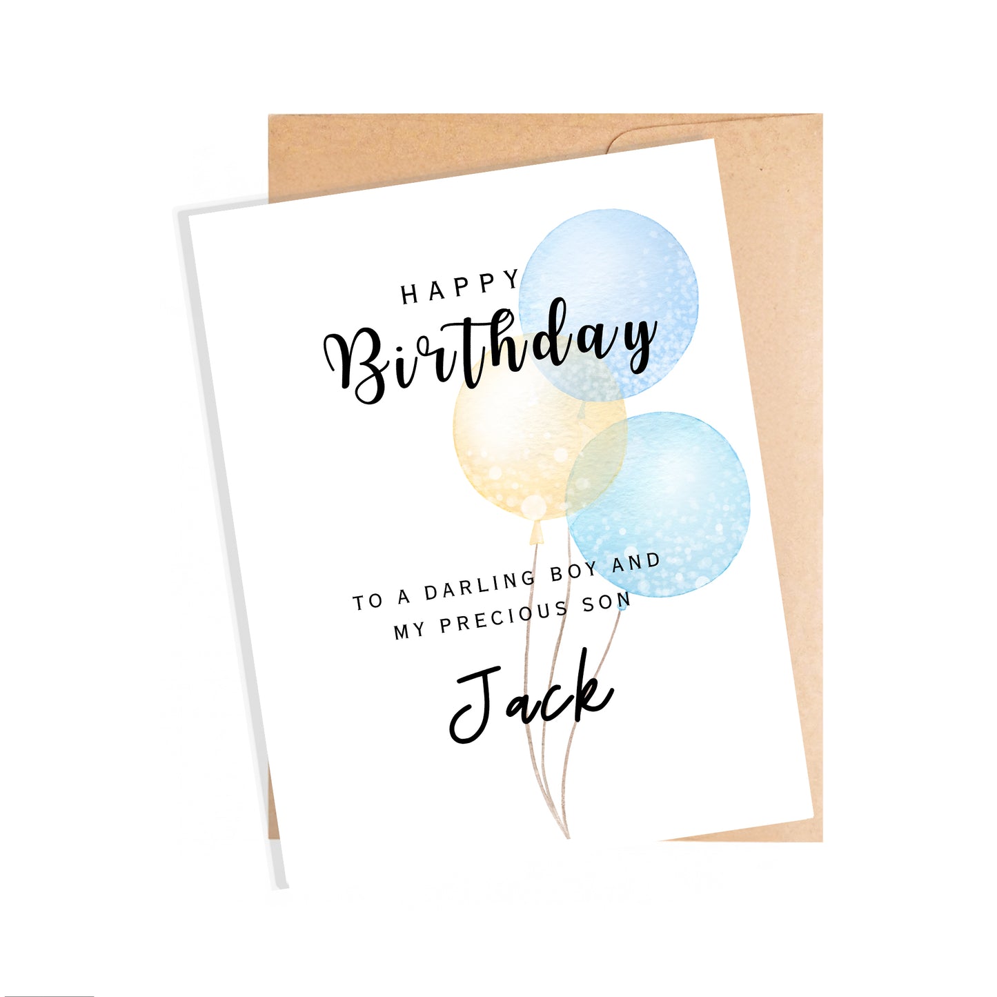 Personalized Birthday Card to Son