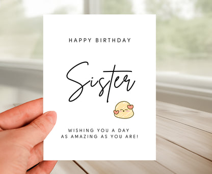 Happy Birthday Card for Sister