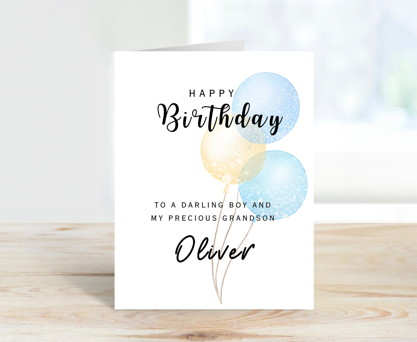 Personalized Birthday Card for Grandson