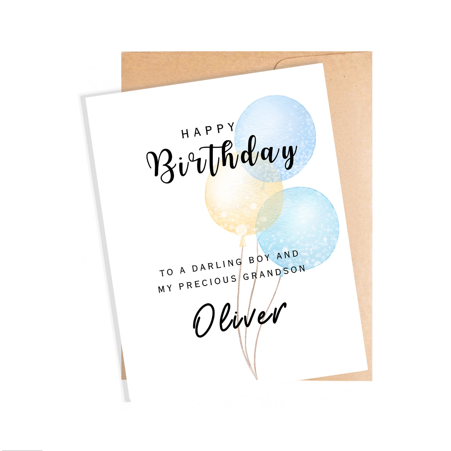 Personalized Birthday Card for Grandson