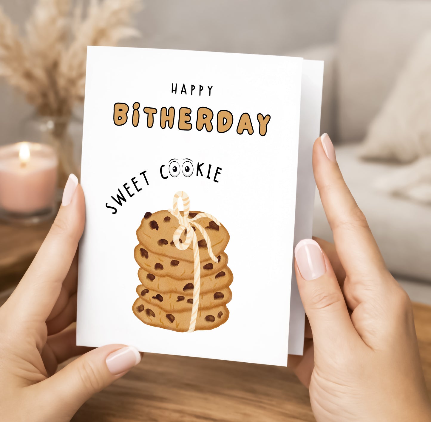 Birthday Card, Sweet Cookie