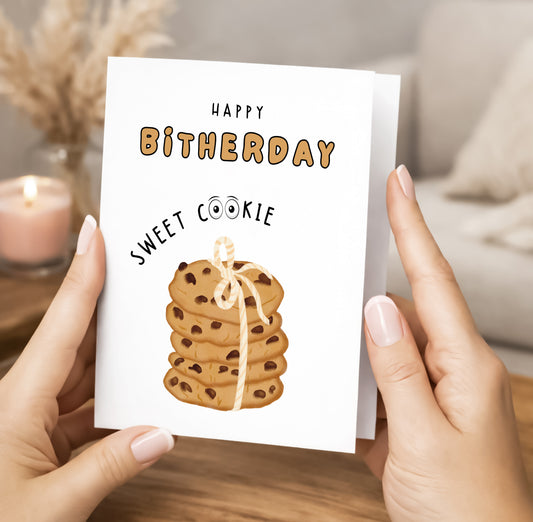 Birthday Card, Sweet Cookie