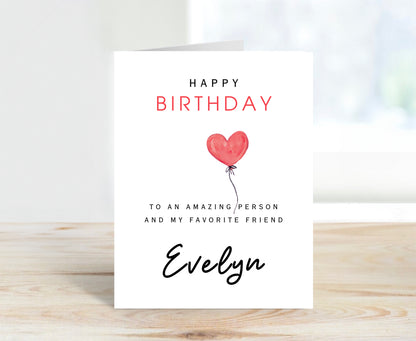 Personalized Birthday Card to Her