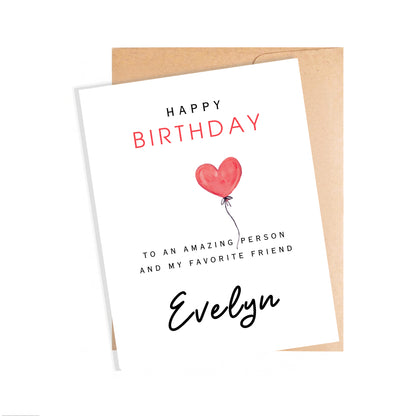 Personalized Birthday Card to Her