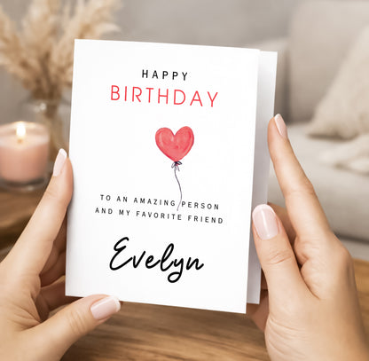 Personalized Birthday Card to Her