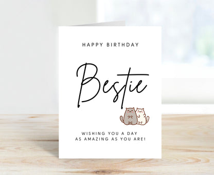 Happy Birthday Card for Bestie