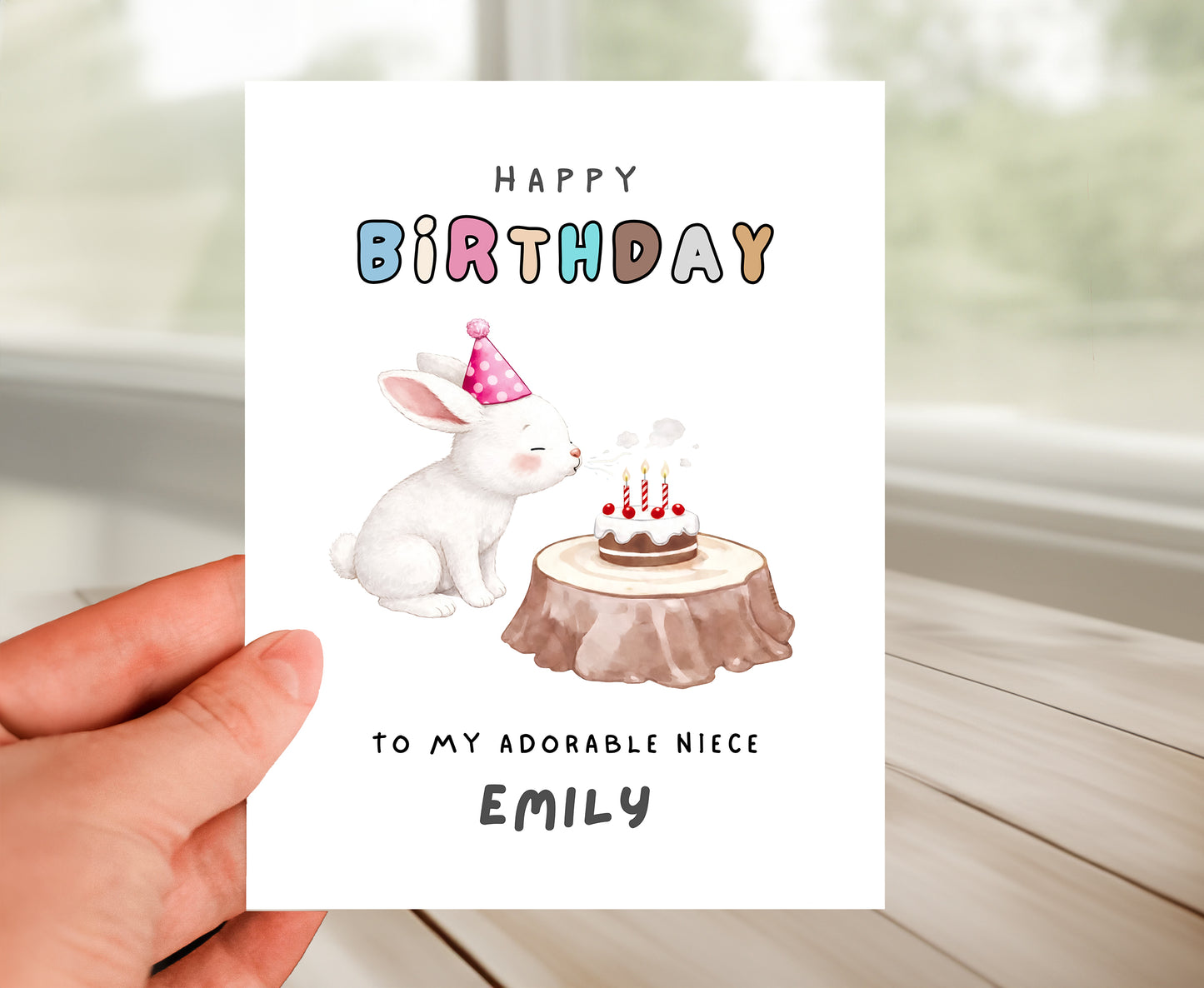 Personalized Birthday Card For Niece
