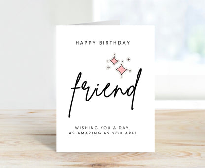Happy Birthday Card for Friend