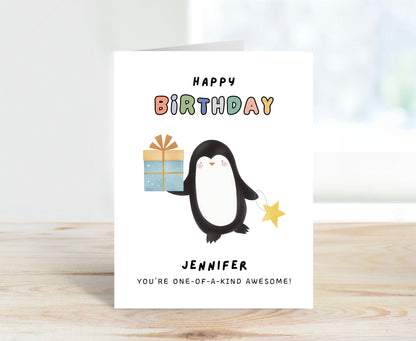 Personalized Birthday Card, One Of Kind