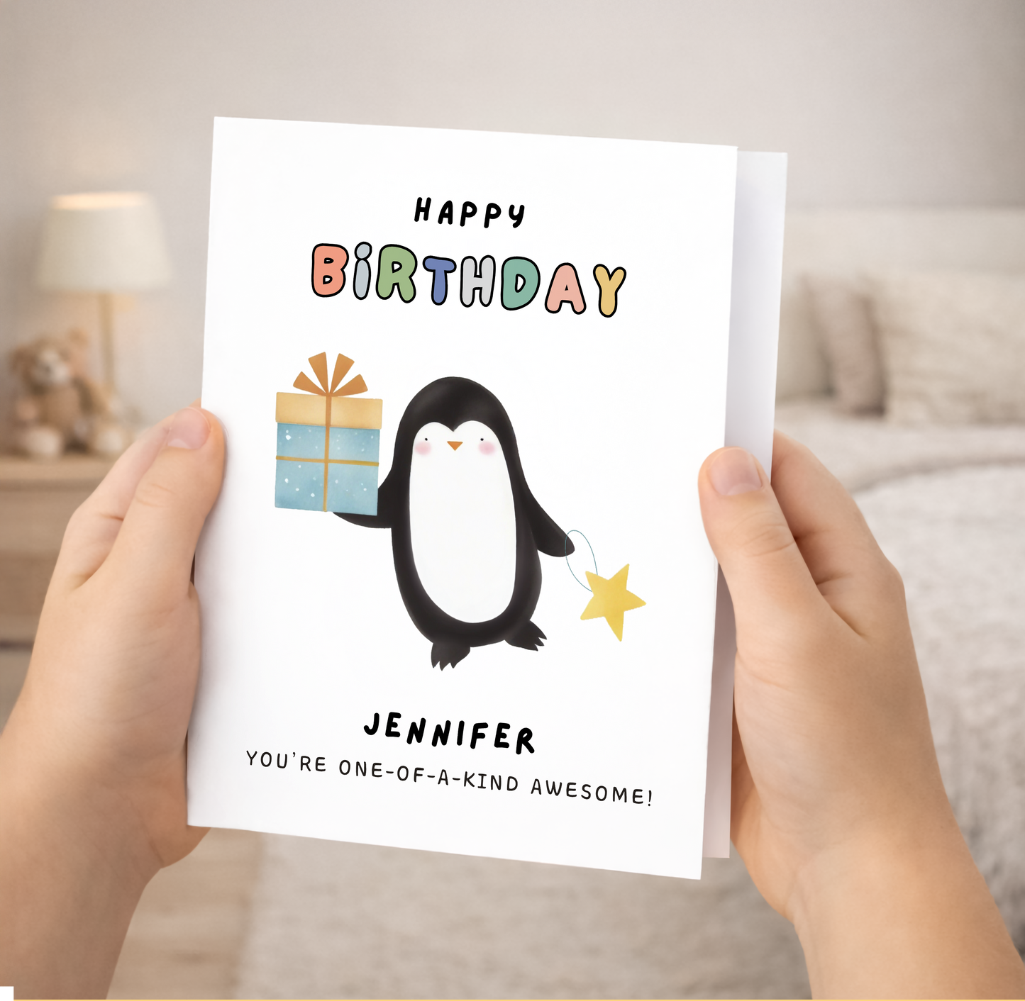 Personalized Birthday Card, One Of Kind