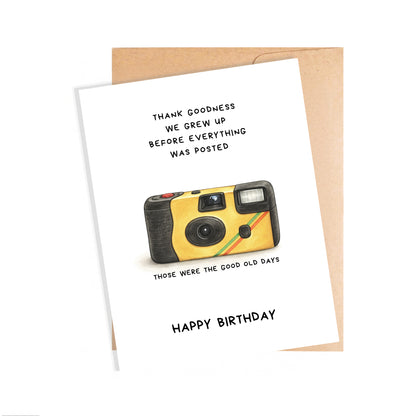 Birthday Card, Good Old Days