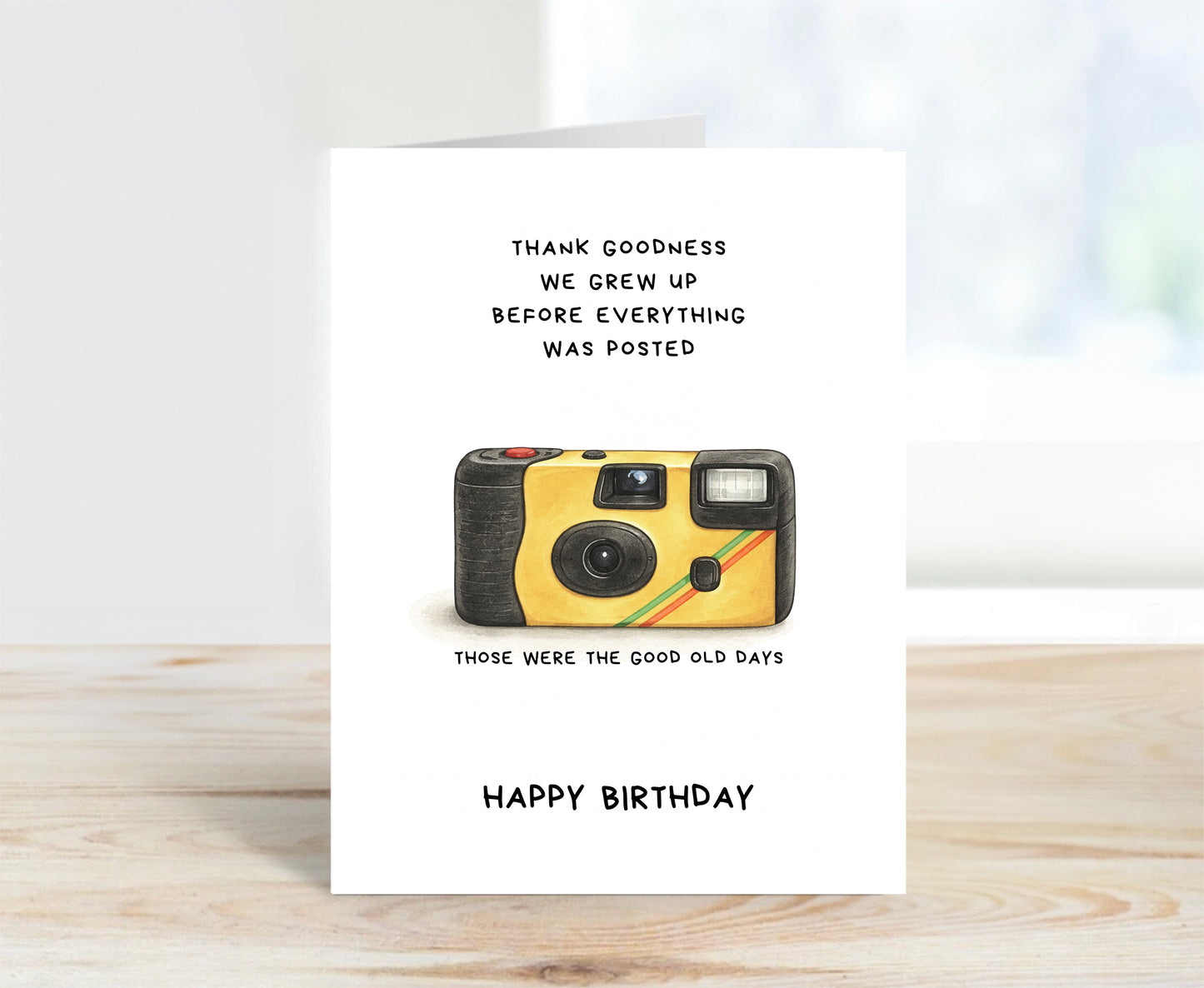 Birthday Card, Good Old Days