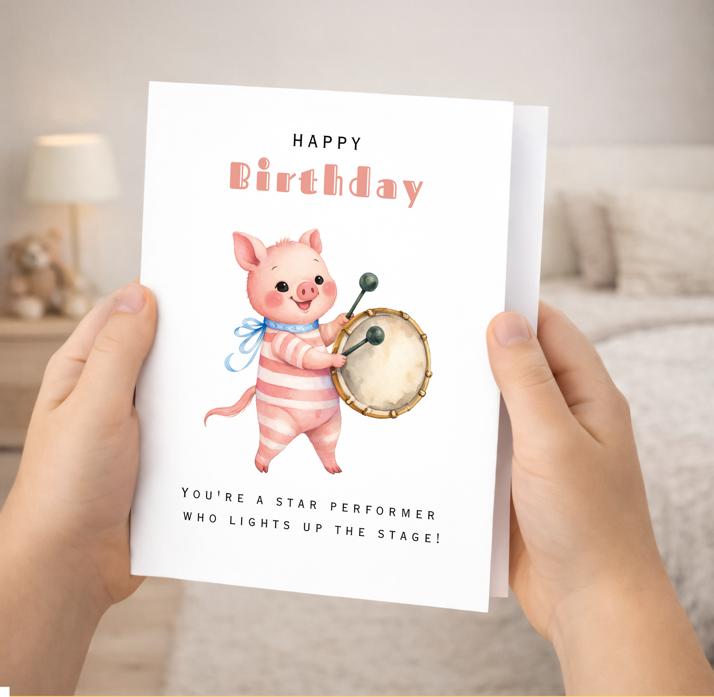 Birthday Card - Super Star Performer
