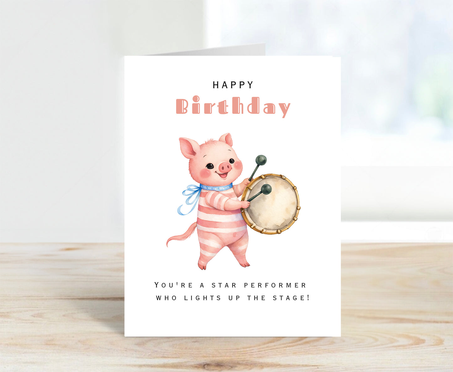 Birthday Card - Super Star Performer