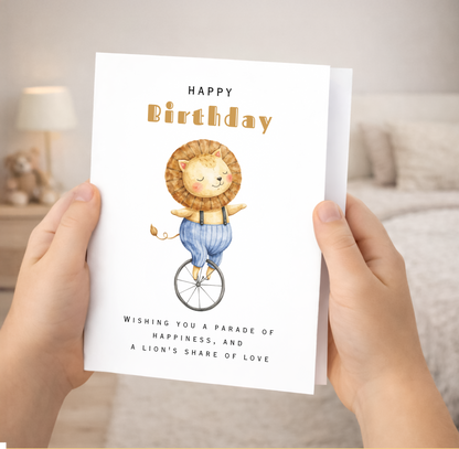 Birthday Card, Lion's Share of Love