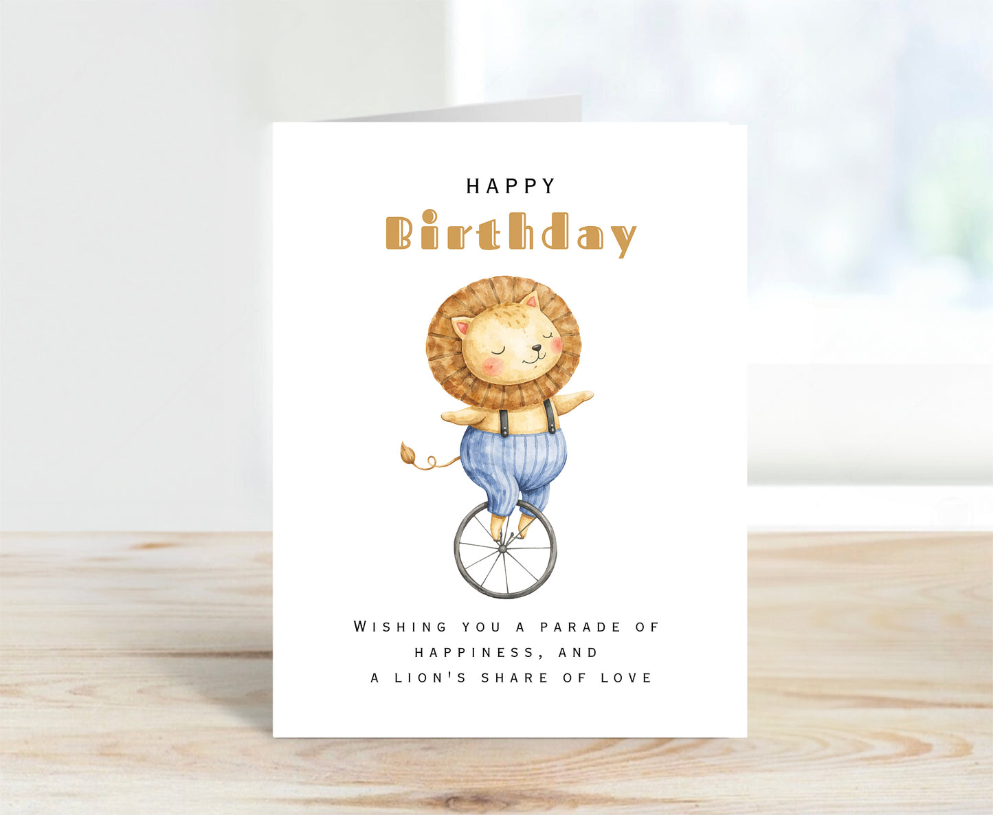 Birthday Card, Lion's Share of Love