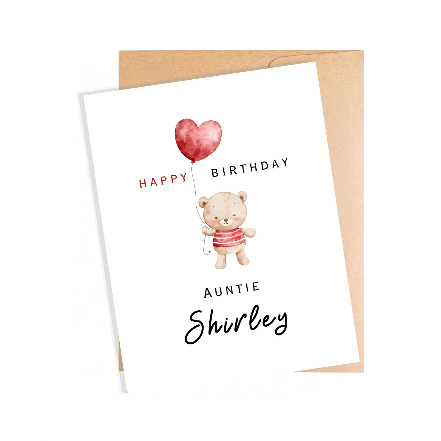 Personalized Birthday Card for Auntie