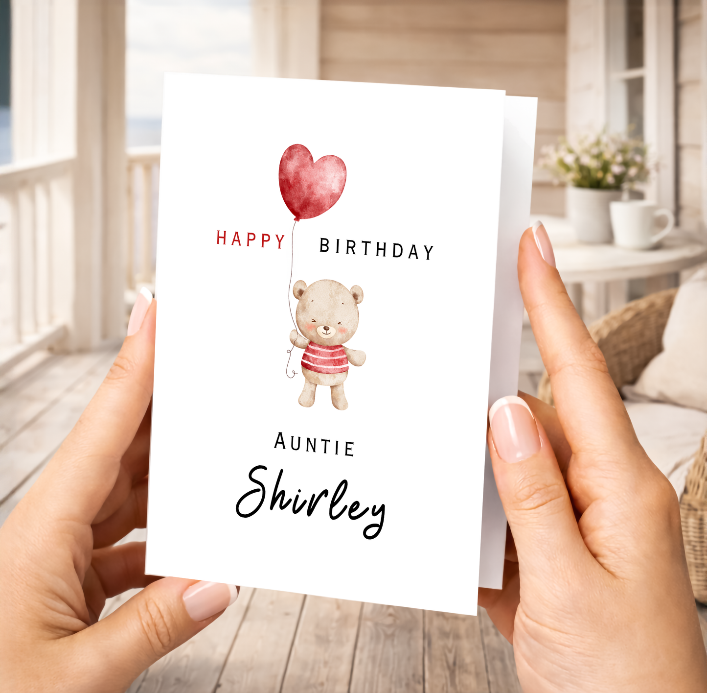 Personalized Birthday Card for Auntie