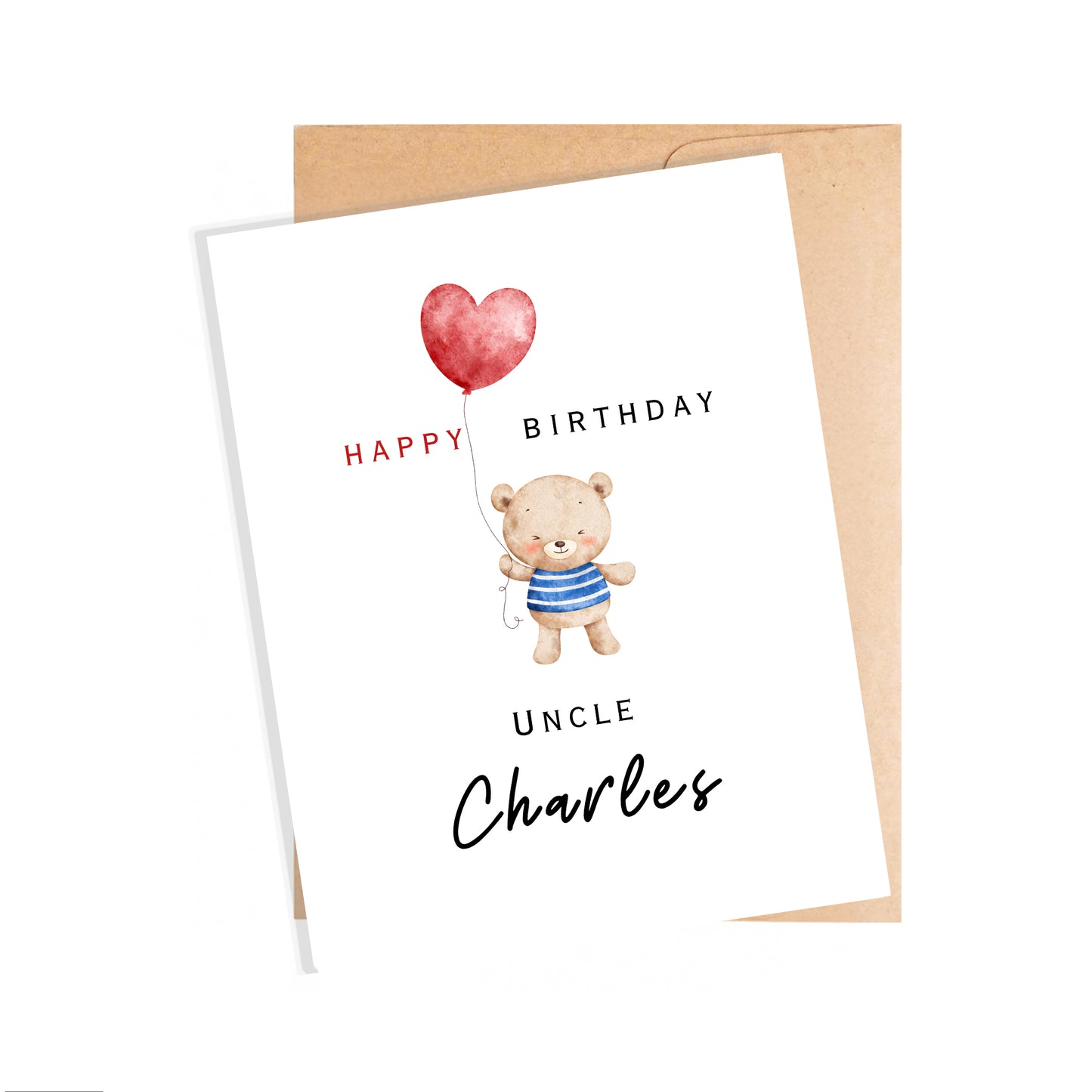 Personalized Birthday Card for Uncle