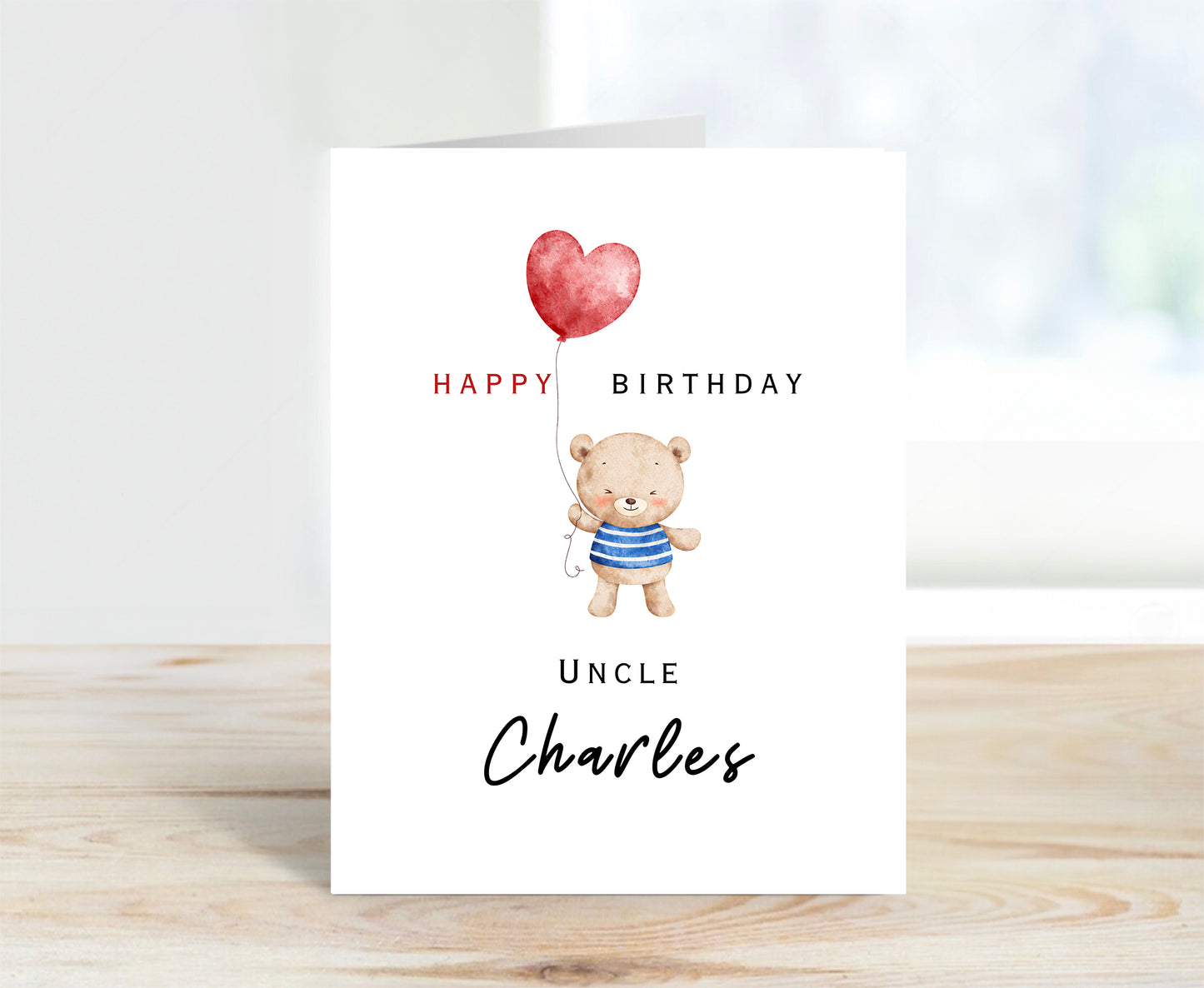 Personalized Birthday Card for Uncle
