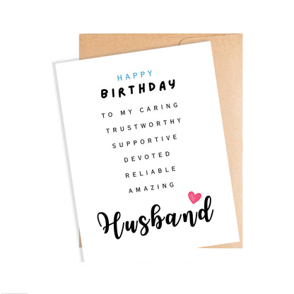 Birthday Card for Husband