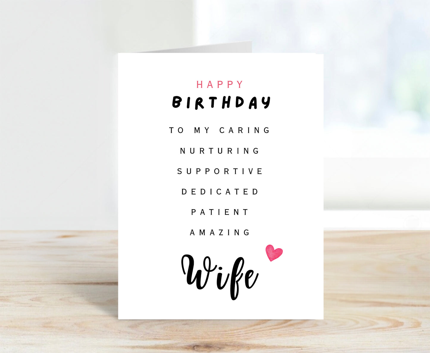 Birthday Card for Wife