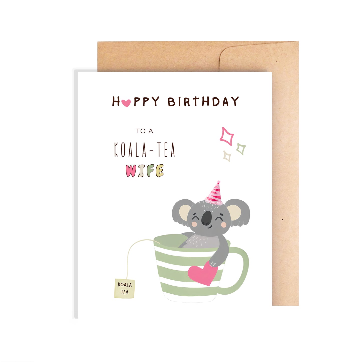 Happy Birthday Card for Husband - Koala Tea