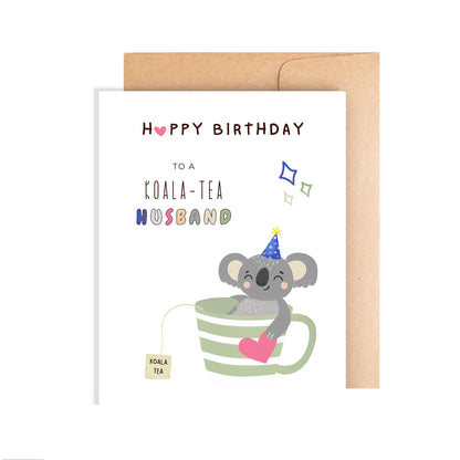 Happy Birthday Card for Wife - Koala Tea