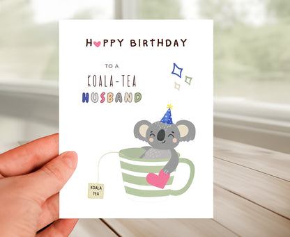 Happy Birthday Card for Wife - Koala Tea