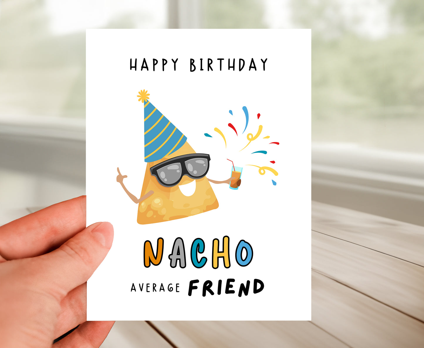 Birthday Card, Nacho Friend