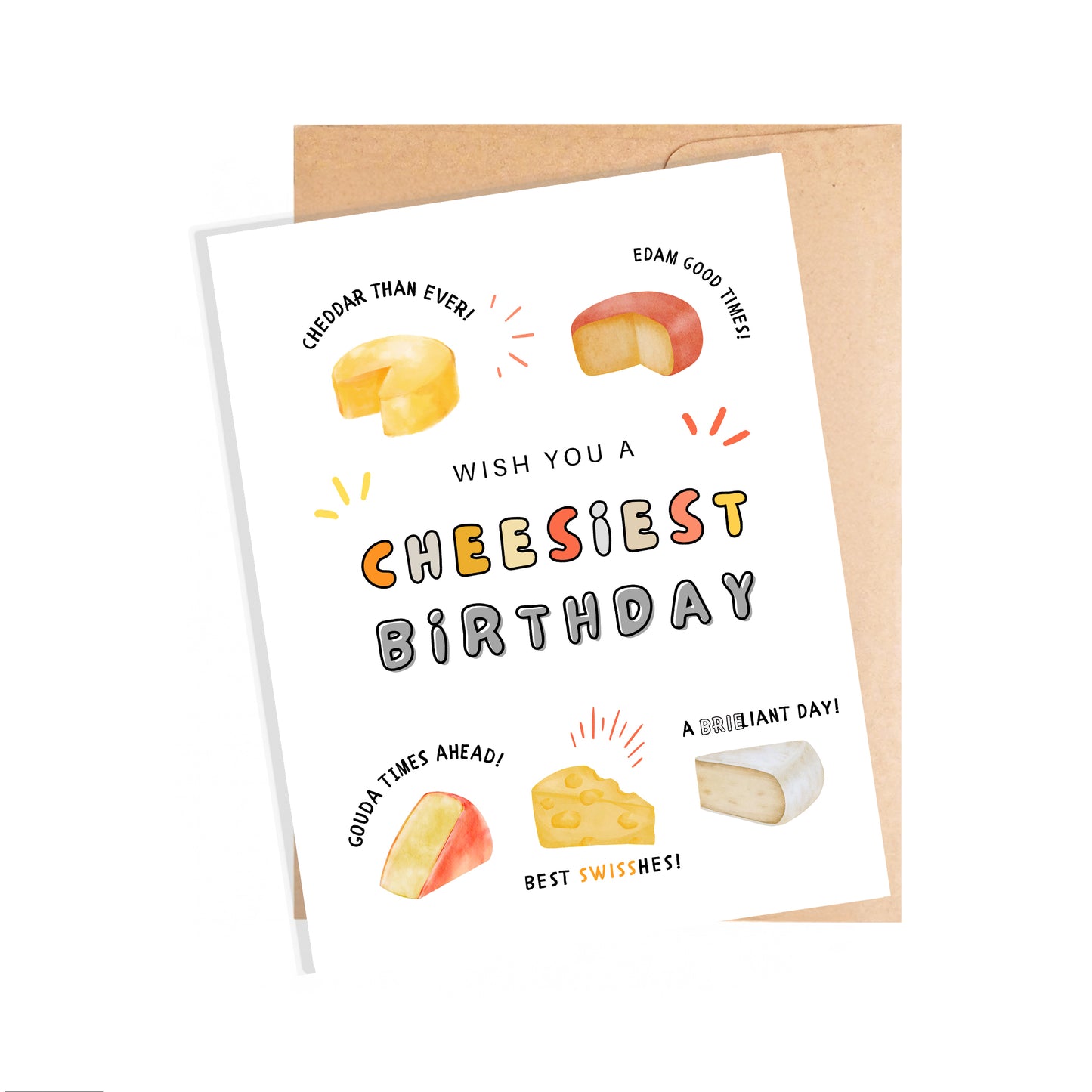 Birthday Card, Cheesy Wishes