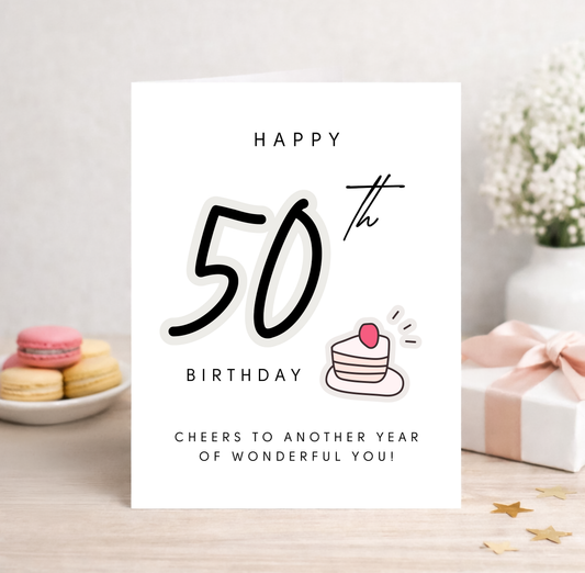 50th Birthday Card