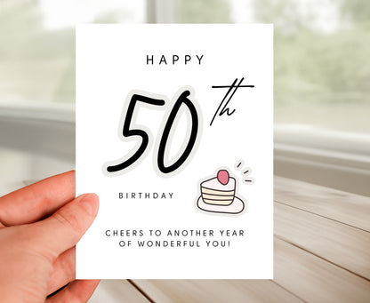 50th Birthday Card
