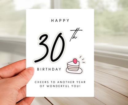 30th Birthday Card