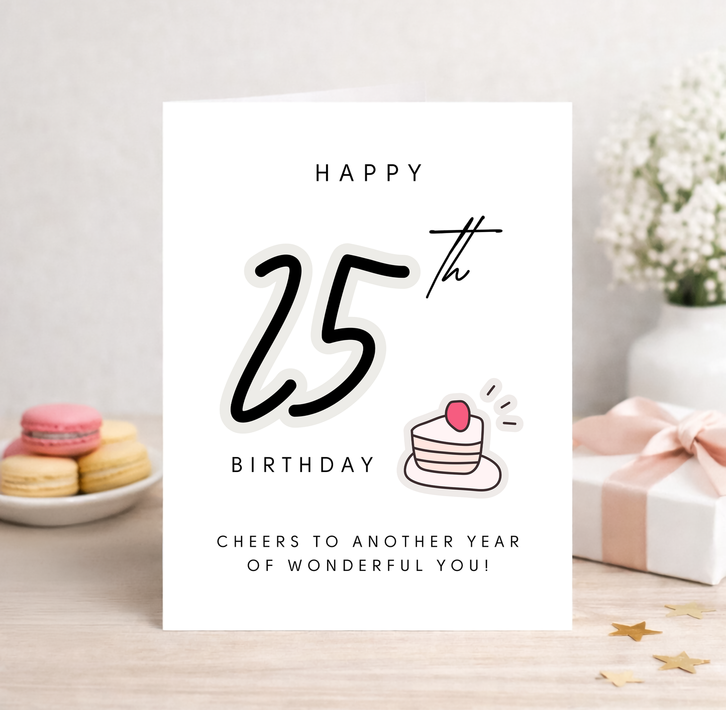 25th Birthday Card