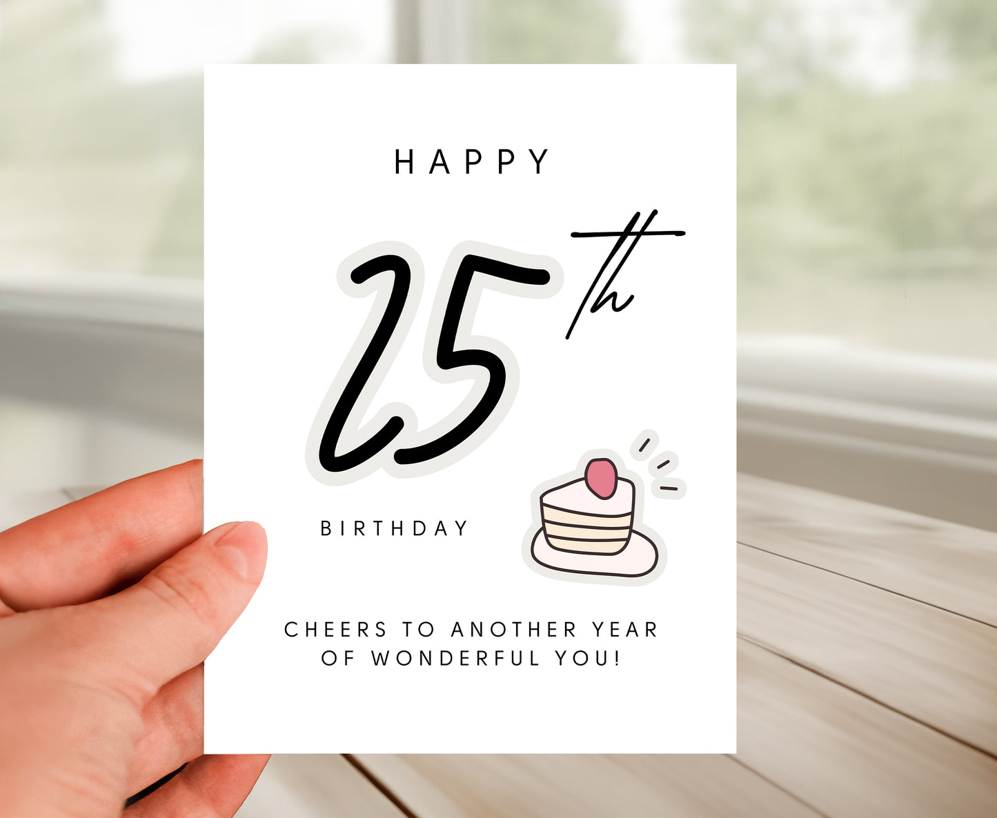 25th Birthday Card
