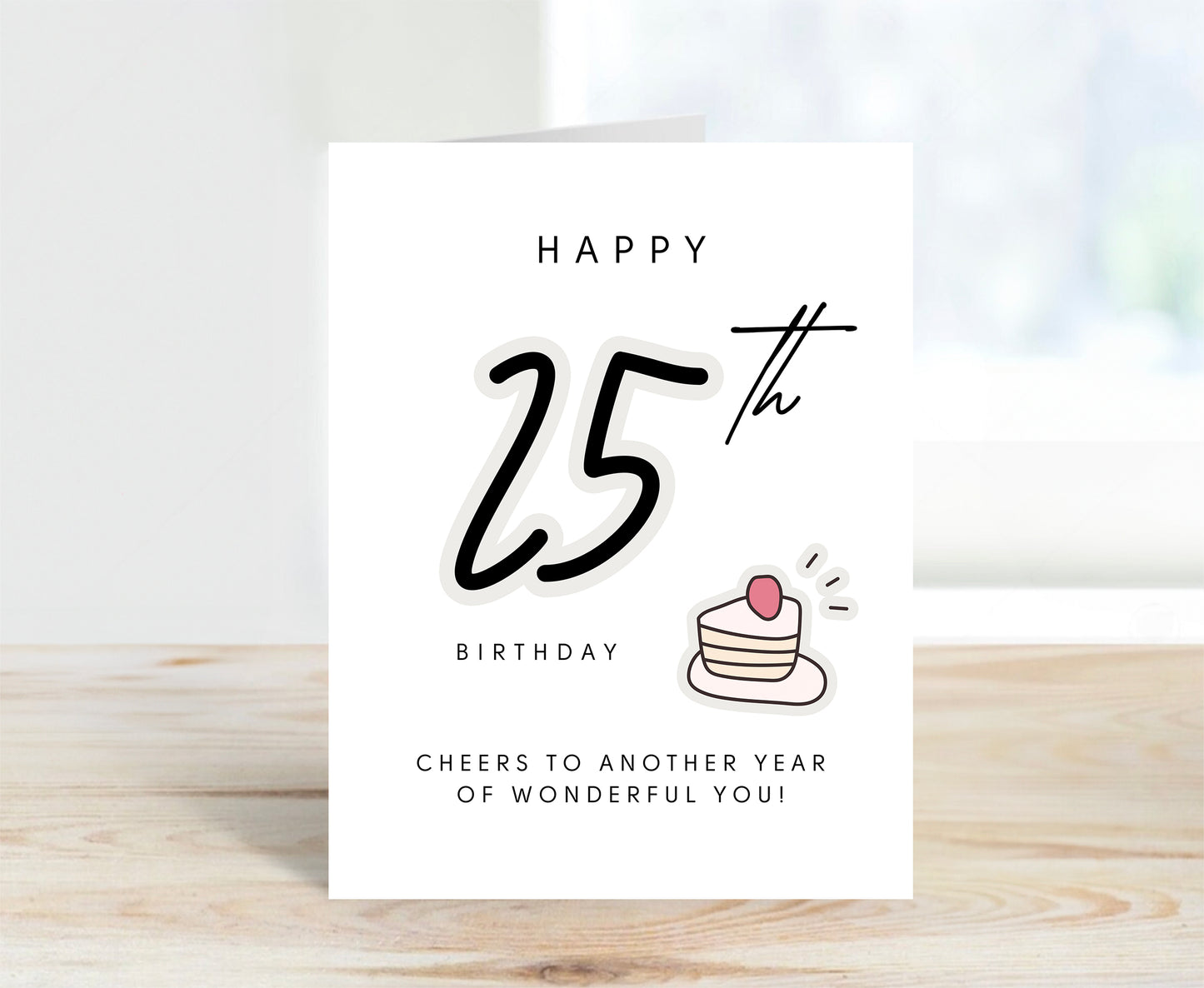 25th Birthday Card