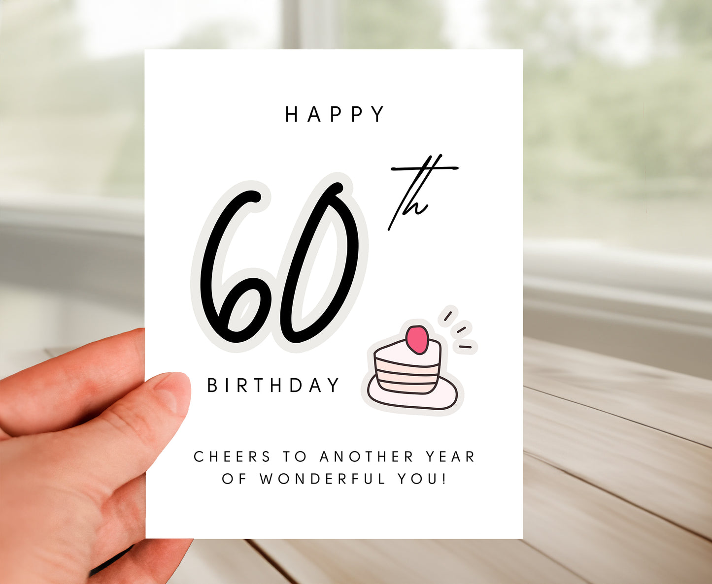 60th Birthday Card