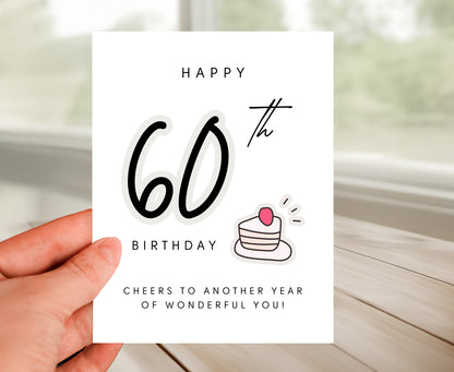 60th Birthday Card