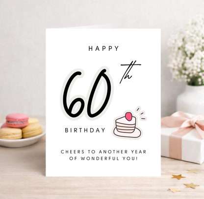 60th Birthday Card