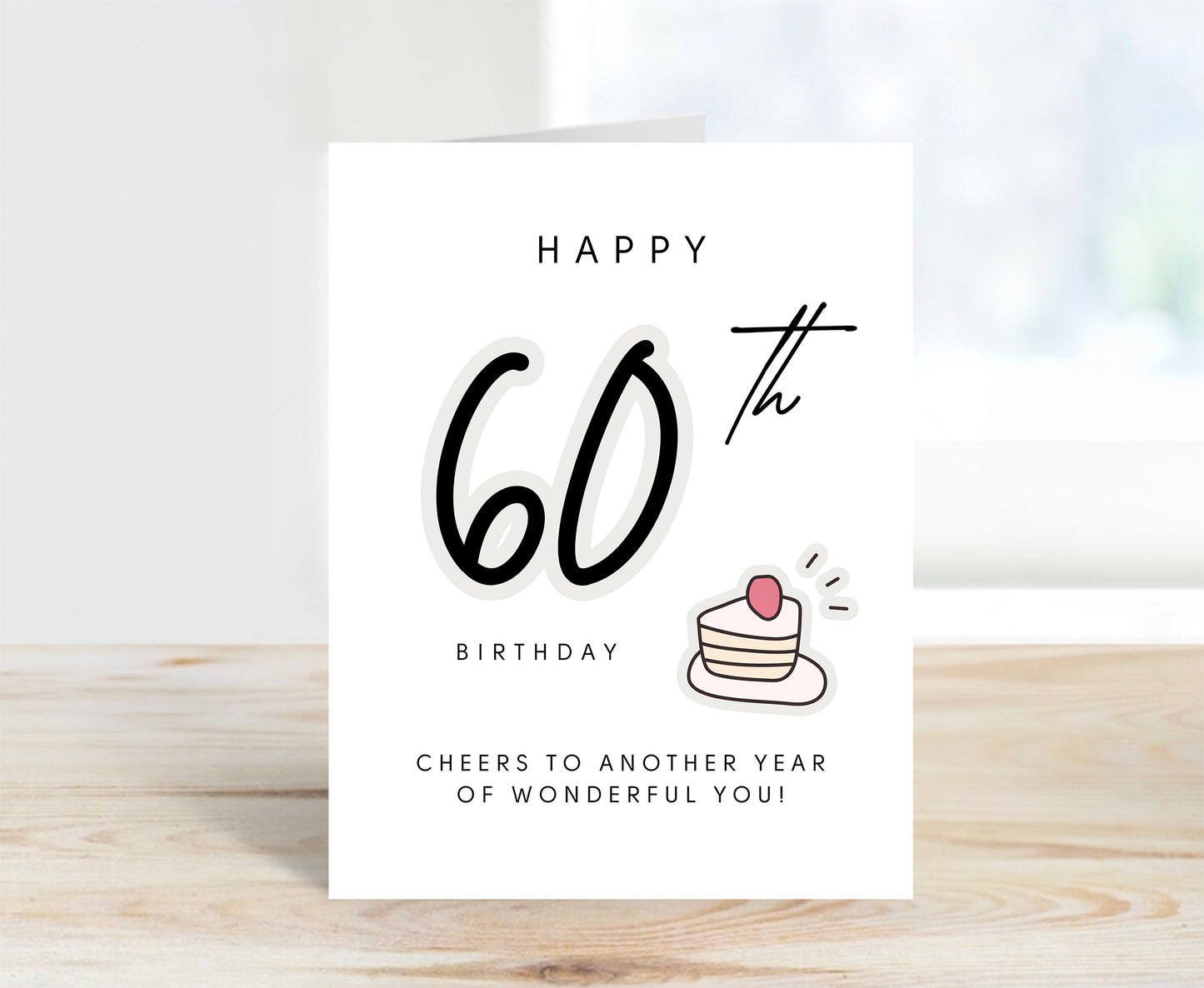 60th Birthday Card