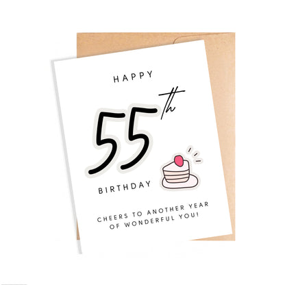 55th Birthday Card