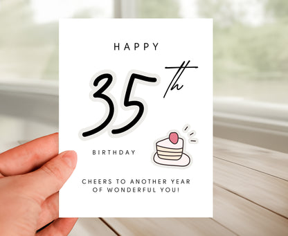 35th Birthday Card