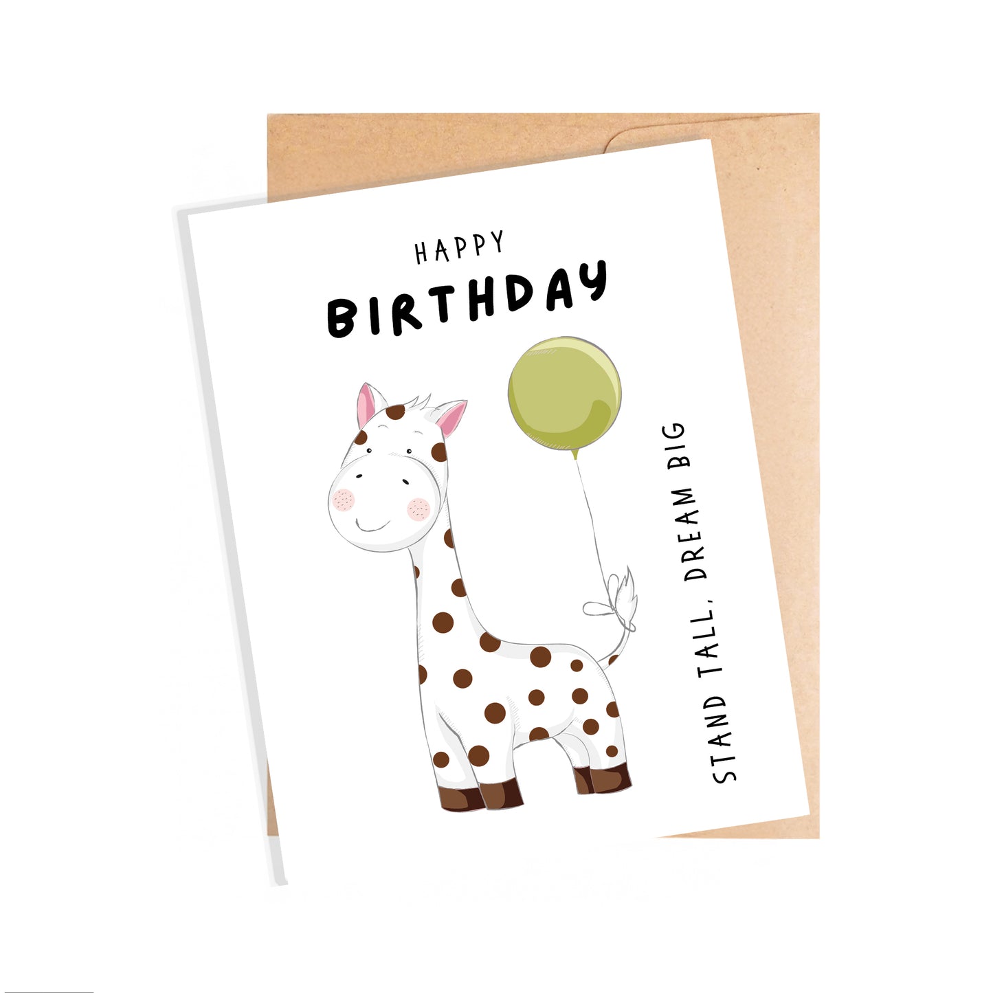 Birthday Card, Stand Tall, Dream Big