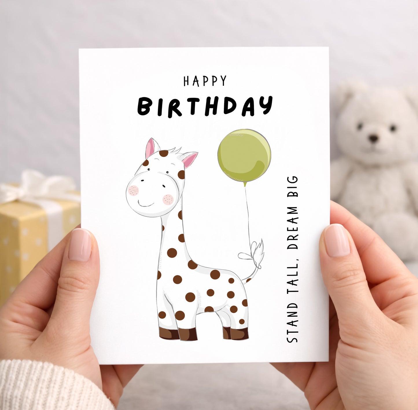 Birthday Card, Stand Tall, Dream Big